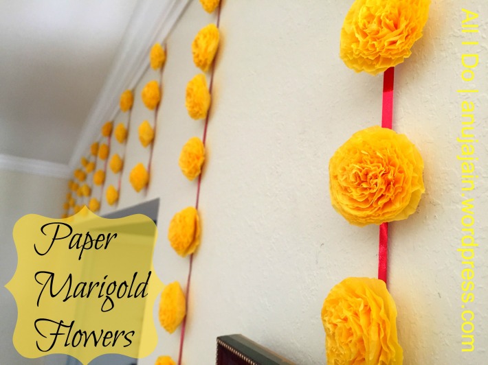 DIY Paper Marigold Flower